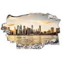 3D Wallsticker - Solnedgang på Manhattan