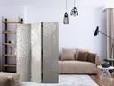 Screen room divider - Cremede postblomster, 3-delt