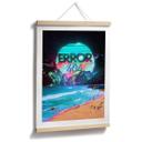 Plakat Error 404 på stranden - Nicebleed
