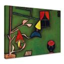 Lienzo Klee - Naturaleza muerta con planta y ventana