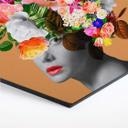 Hexagone - Alu-Dibond Frida Floral Studio - Orange Lady