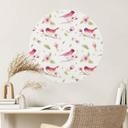 Sticker mural Kvilis - Gazouillis du printemps - Rond
