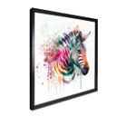 Plakat Heine - Rainbow Zebra