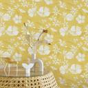 Vliesbehang, behang met bloemmotief La Terrasse geel, beige