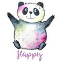 Muursticker Hagenmeyer - Happy Panda