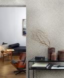 Ikke-vævet tapet med skinnende gittermotiv beige, platinstruktur