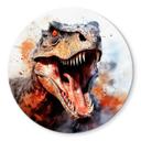 Glasbillede - T-Rex: Det vilde ansigt fra forhistorisk tid - Jaszke - Round