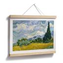 Póster van Gogh - Campo de trigo con cipreses