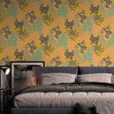 Papel pintado Jungla amarillo, negro - papel pintado tejido-no tejido hojas plantas diseño moderno papel pintado