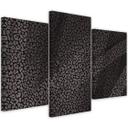 3 stykke lærredsprint, Leopard Leopard Pels Patches Mønster
