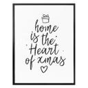 Póster "Corazón de Navidad