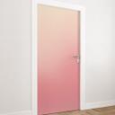 Ombre pink sun door film - Selvklæbende dørdekoration