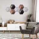 3D Hexagon Alu-Dibond - Marmor 06