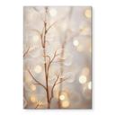 Billede Filigran blade beige - Aluminium dibond - Treechild – print på aluminium (Alu-Dibond)