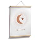 Póster Eid Mubarak luna creciente