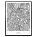 Póster mapa de París