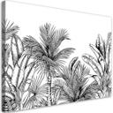 Canvasbillede, grå palmeblade planter