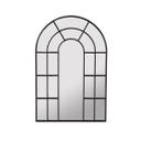 Wandspiegel schwarz Fensteroptik Bogen - New York - 50x75 cm