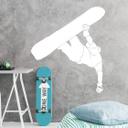 Muursticker Snowboarder 02