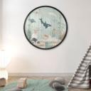 Plakat med havdyr dybt nede i havet - Oliver Robins - Round