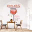 Fototapet til køkkenet - Fritsch - Aperol Spritz - Rundt - vliesetapet/selvklæbende non-woven tapet