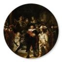 Glasschilderij Rembrandt - de Nachtwacht