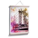 Póster Hugonnard - Acuarela: Puente de New York