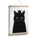 Póster Gato negro con corona - Korenkova