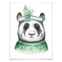 Póster Kvilis - Panda hippie