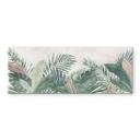 Glasbillede - Jungle Leaves Green Watercolour - Bloomery Decor - Panorama