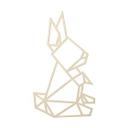 Arte en madera de álamo - Conejo de origami