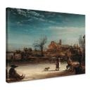 Lienzo Rembrandt - Paisaje de invierno