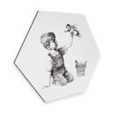 Hexagon - Alu-Dibond Banksy - Girl with the red balloon