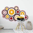 Wallsticker - Retro Kasser Orange