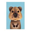 Tekstil plakat Braun - Quokka