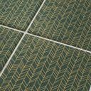 Azulejos Adhesivos espiga filigrana - verde naranja - lote de 12