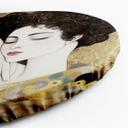 Rundt lærredsbillede - Kvindeansigt - G. Klimt