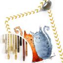 Póster Hagenmeyer - Gatos enamorados