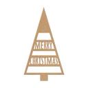 Decoración en madera - Árbol de Navidad Feliz Navidad - MDF naturaleza
