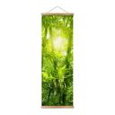 Póster de tela Sol en un bosque de bambú - Panorama