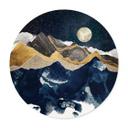 Póster Cielo estrellado en invierno - SpaceFrog Designs - Redondo