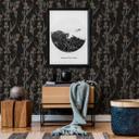 Daniel Hechter Papier peint floral Noir, Gris, Marron 