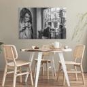 Tableau sur verre Sarmento - Un tête-à-tête au café