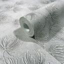 Papel pintado no tejido flores, hormigón naturaleza floral mate en gris 