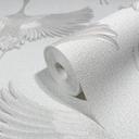 Grafisk tapet, non-woven tapet Kumano hvid