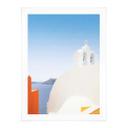 Póster Wride - Iglesia en Santorini