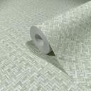 Grafisk tapet, non-woven tapet Flora grøn