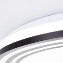 Wand- und Deckenleuchte Kian, schwarz, 7 x 49 cm, Metall Led-lampe