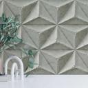 3D tapet betonlook grå - Ikke-vævet tapet med geometrisk mønster - industrielt look