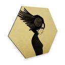 Hexagon Alu-Dibond Goudeffect Ireland - Amy - Wings